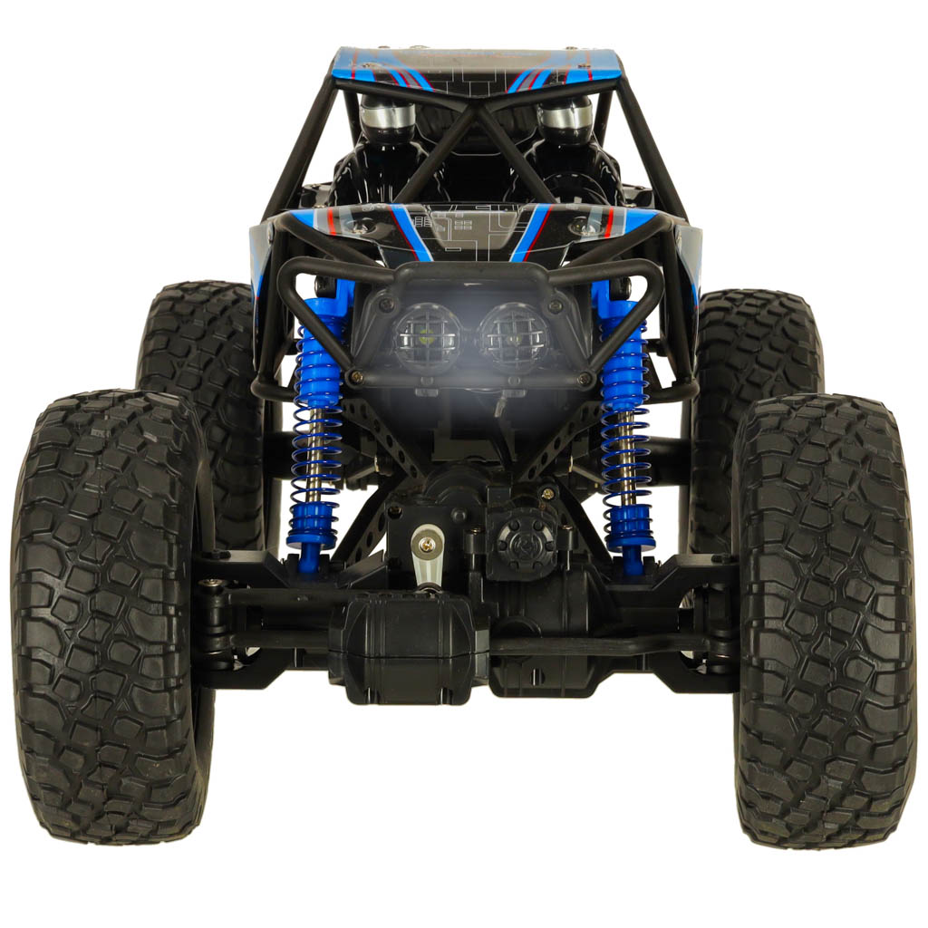 Mașină telecomandă RC Crawler, mașină de cățărat, 1:10 4WD, 48 cm, albastră
