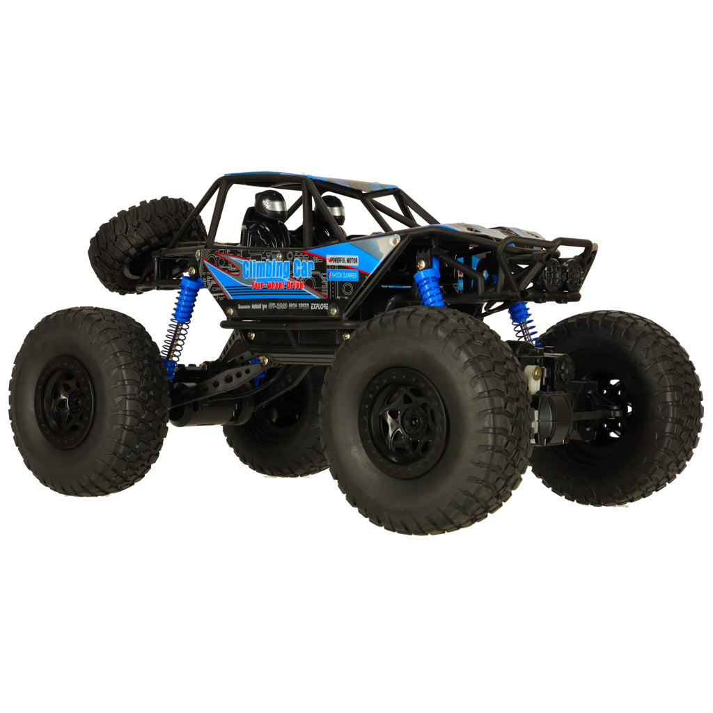 Mașină telecomandă RC Crawler, mașină de cățărat, 1:10 4WD, 48 cm, albastră