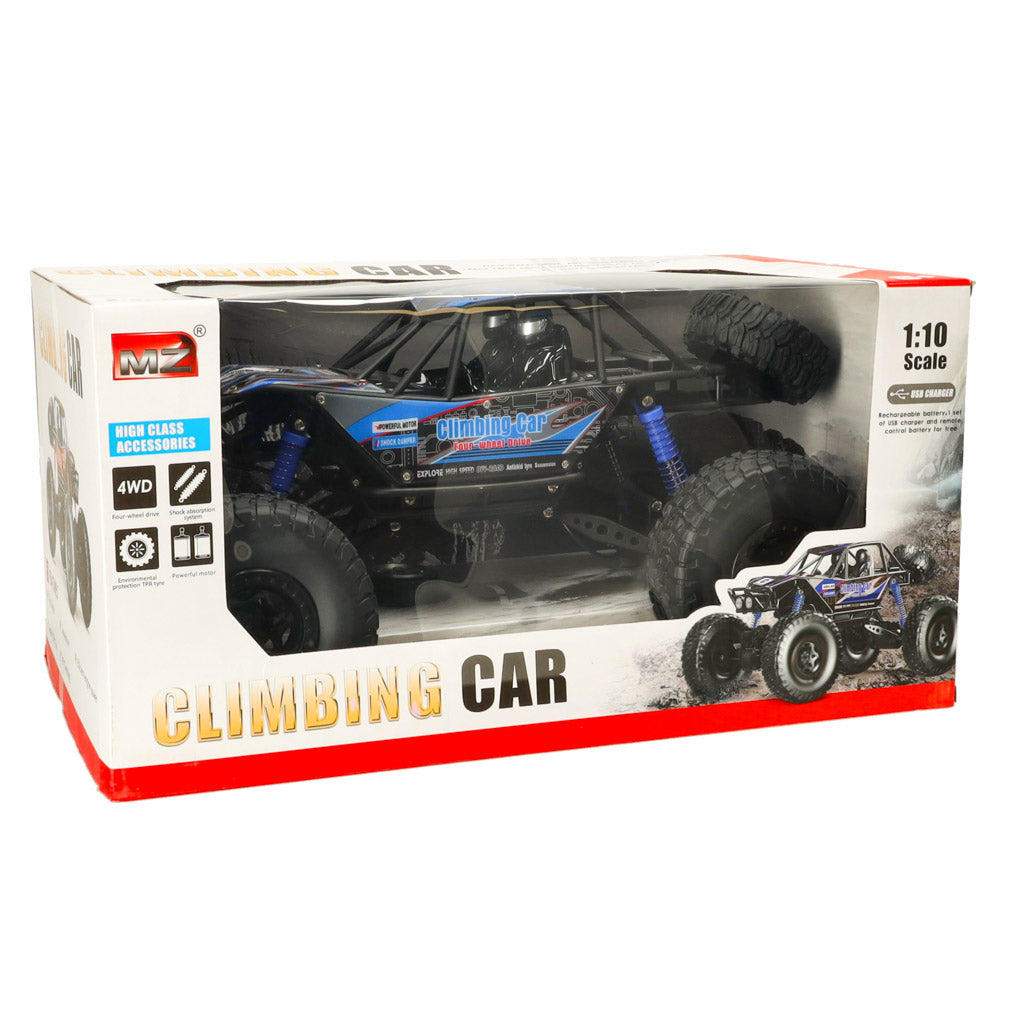 Mașină telecomandă RC Crawler, mașină de cățărat, 1:10 4WD, 48 cm, albastră