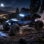 Mașină telecomandă RC Crawler, mașină de cățărat, 1:10 4WD, 48 cm, albastră