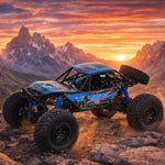 Mașină telecomandă RC Crawler, mașină de cățărat, 1:10 4WD, 48 cm, albastră