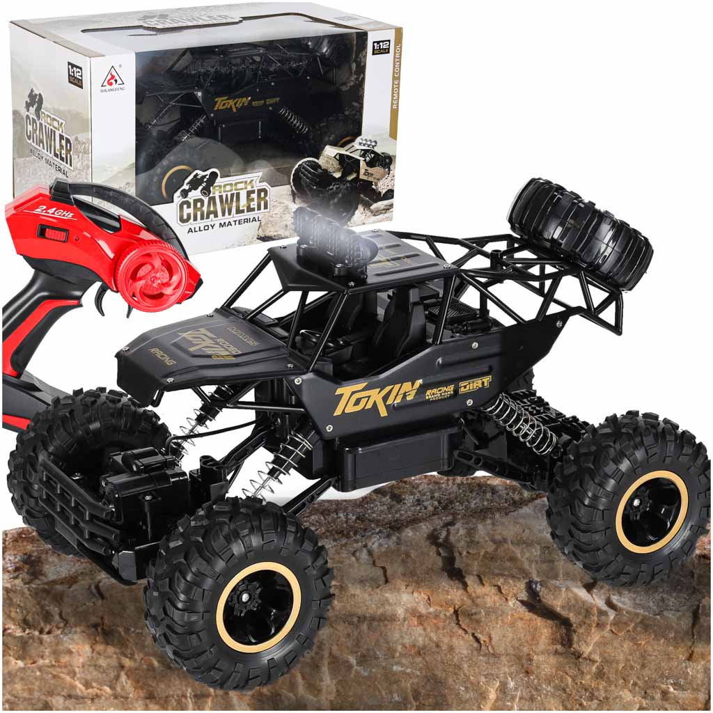 Mașină telecomandă RC Rock Crawler 1:12 4WD METAL Negru