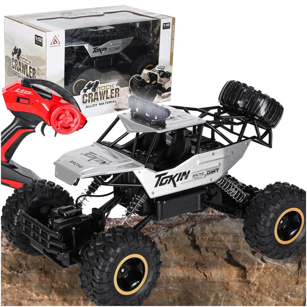 Mașină telecomandă RC Rock Crawler 1:12 4WD METAL Argintiu