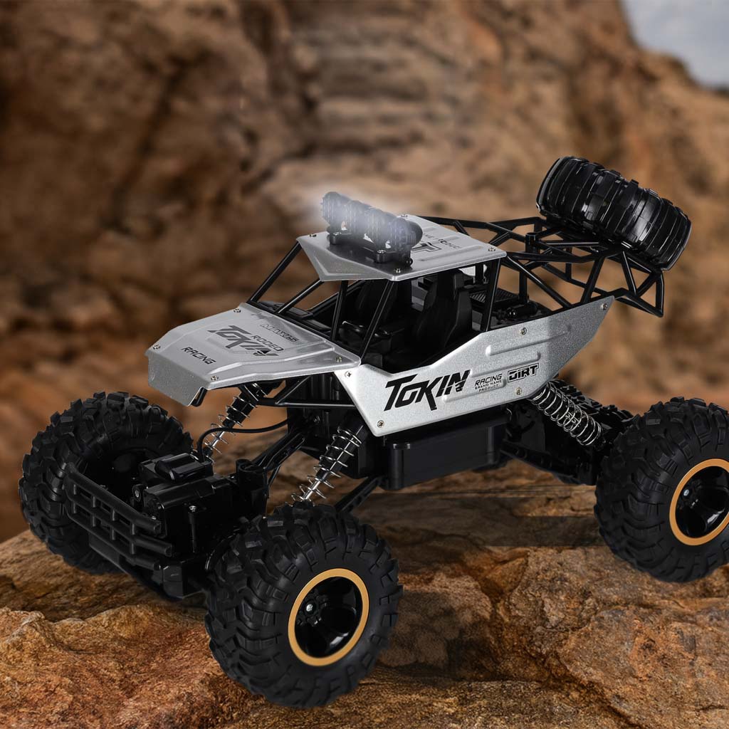Mașină telecomandă RC Rock Crawler 1:12 4WD METAL Argintiu