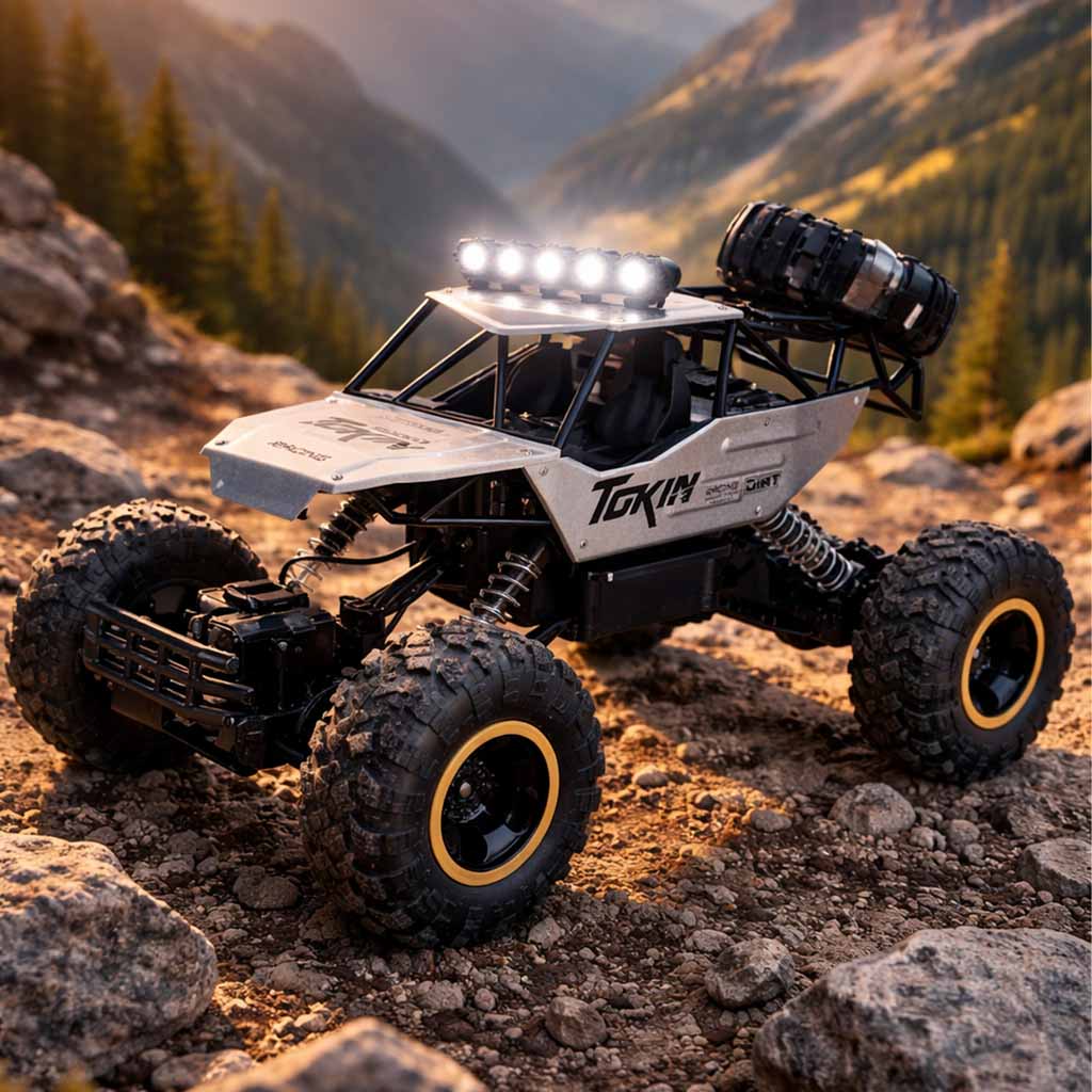 Mașină telecomandă RC Rock Crawler 1:12 4WD METAL Argintiu