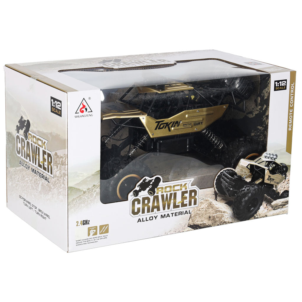 Mașină telecomandă RC Rock Crawler 1:12 4WD METAL Auriu