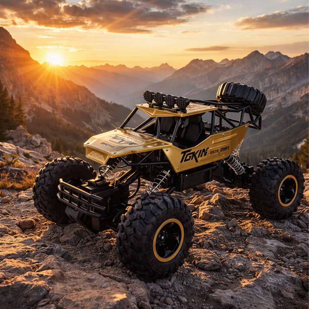 Mașină telecomandă RC Rock Crawler 1:12 4WD METAL Auriu