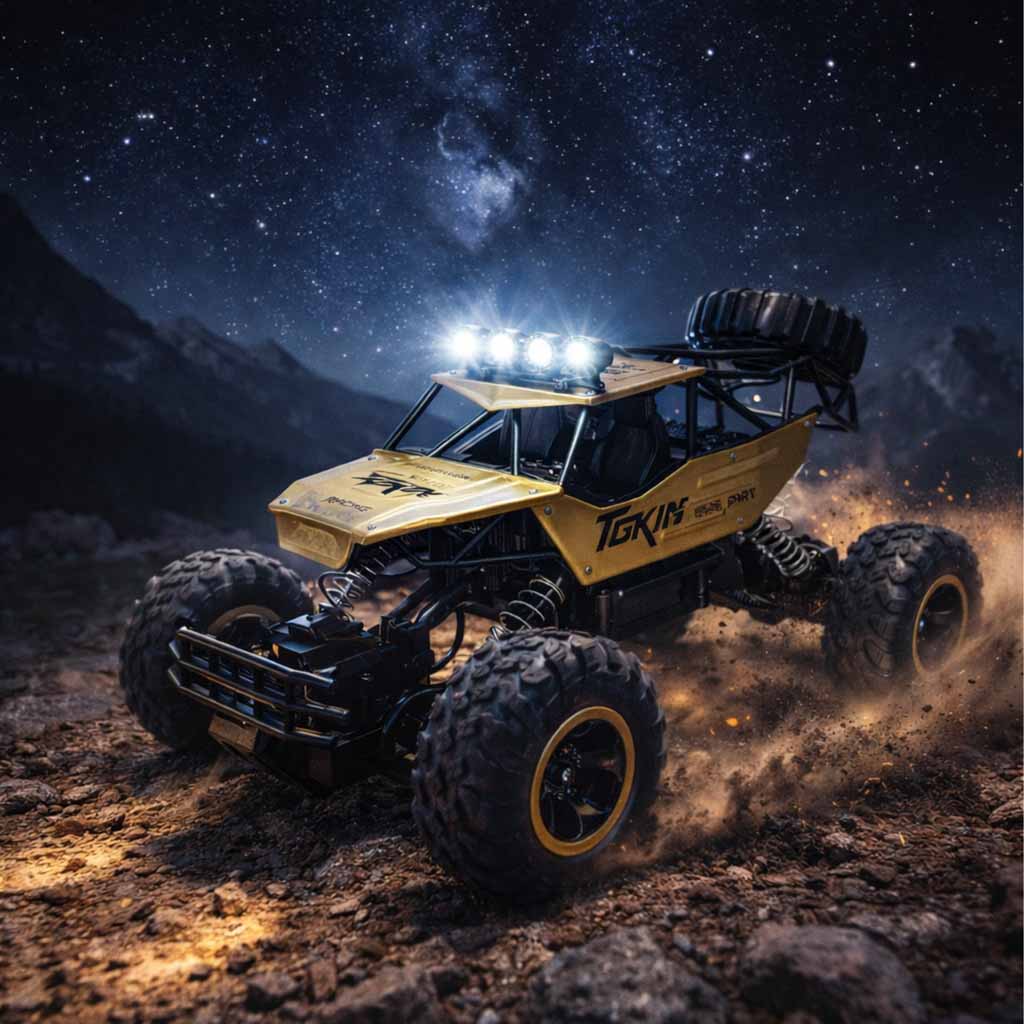 Mașină telecomandă RC Rock Crawler 1:12 4WD METAL Auriu