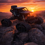 Mașină telecomandă RC Rock Crawler 4 x 4 LHC012 2 în 1 neagră