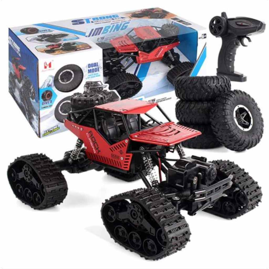 Mașină telecomandă RC Rock Crawler 4 x 4 LHC012 mașină 2 în 1 roșie