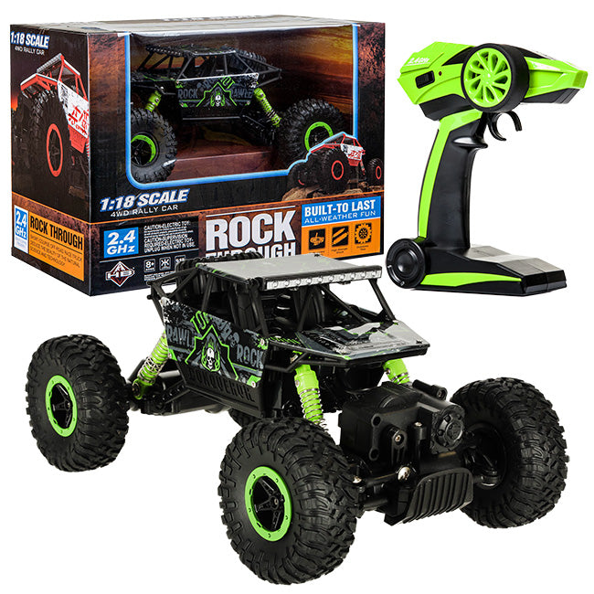 Mașină telecomandă RC Rock Crawler HB 2.4GHz 1:18 verde