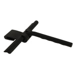 Racletă cu abur din silicon negru pentru geamul cabinei de duș