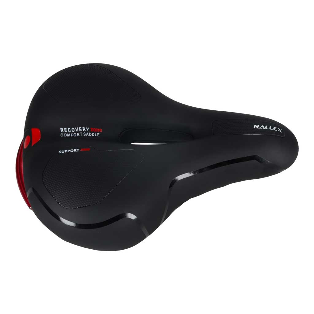 Șa sport pentru bicicletă RALLEX, confortabilă, spumă flexibilă, lumină LED