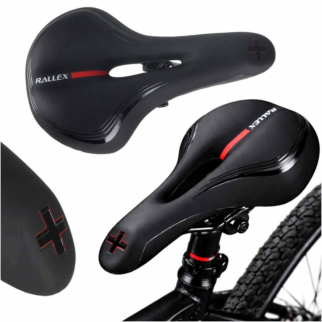 Șa de bicicletă sport RALLEX confortabilă, fabricată din spumă elastică