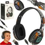 Căști wireless Bluetooth RGB Gaming Sport Over-Ear 200mAh Negre