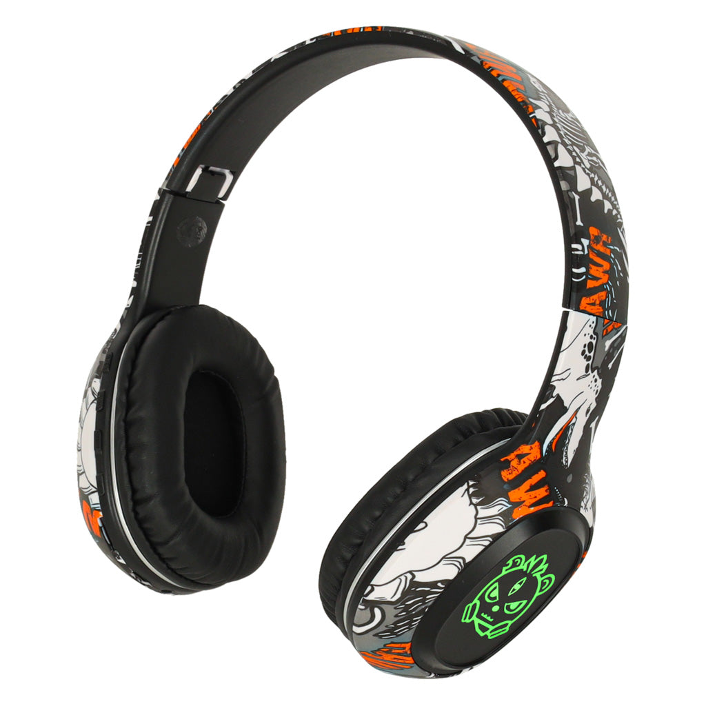 Căști wireless Bluetooth RGB Gaming Sport Over-Ear 200mAh Negre