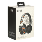Căști wireless Bluetooth RGB Gaming Sport Over-Ear 200mAh Negre