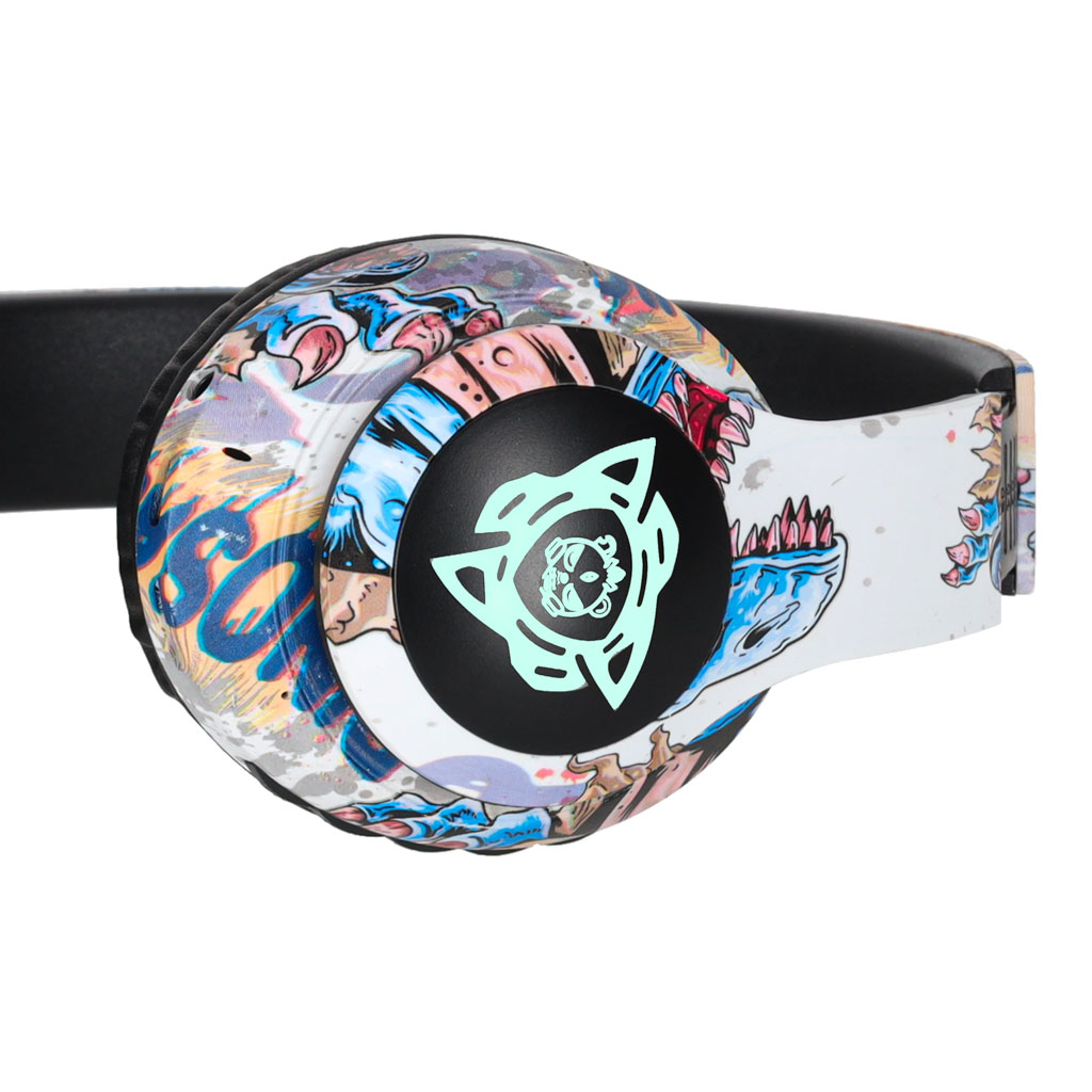Căști wireless Bluetooth RGB pentru gaming, sport, over-ear, 150mAh