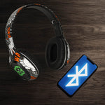 Căști wireless Bluetooth RGB Gaming Sport Over-Ear 200mAh Negre