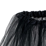 Costum de carnaval cu fustă tutu din tul, deghizare neagră