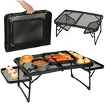Masă de camping LUARO pentru catering, pliabilă, 87 x 60 x 40 x 27 cm