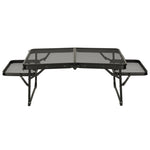 Masă de camping LUARO pentru catering, pliabilă, 87 x 60 x 40 x 27 cm