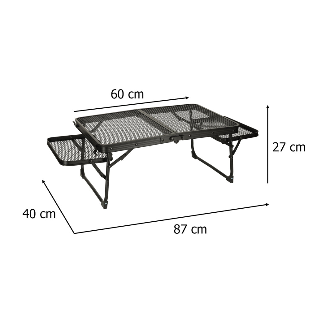 Masă de camping LUARO pentru catering, pliabilă, 87 x 60 x 40 x 27 cm