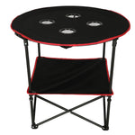 Masă de camping portabilă, pliabilă, cu husă, 72 cm x 72 cm