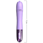 Vibrator din silicon încălzit cu USB Fox seria B cu limbă mobilă