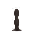 Dop anal din silicon cu nervuri Calexotics, negru