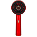 Perie de masaj pentru scalp, aplicator de ulei USB, roșu