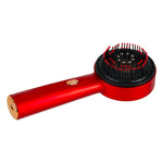 Perie de masaj pentru scalp, aplicator de ulei USB, roșu