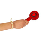 Perie de masaj pentru scalp, aplicator de ulei USB, roșu