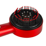 Perie de masaj pentru scalp, aplicator de ulei USB, roșu