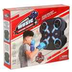 Saltea de antrenament de box montată pe perete, muzică, Bluetooth, LED, USB