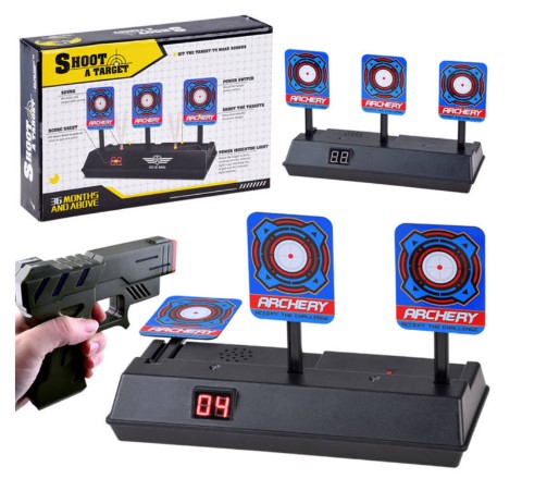 Lansator electronic de puști, poligon de tragere cu 3 ținte, numărător digital