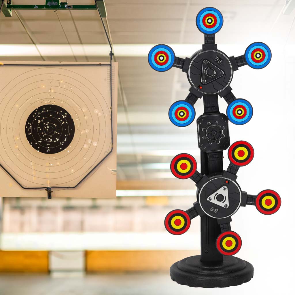 Țintă electronică, pușcă, pistol, tir la țintă