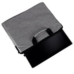 Geantă de umăr pentru laptop de 15,6 inch, servietă business pentru femei, bărbați, gri