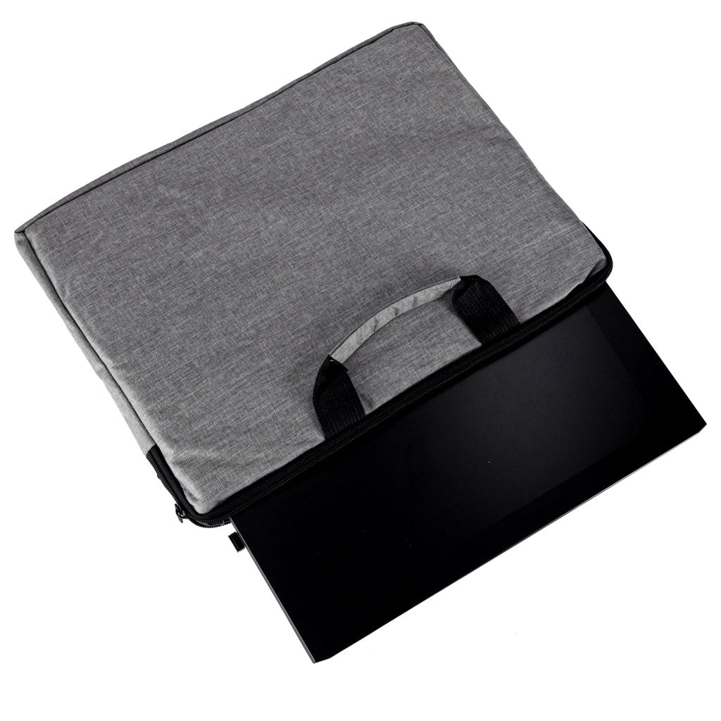 Geantă de umăr pentru laptop de 15,6 inch, servietă business pentru femei, bărbați, gri