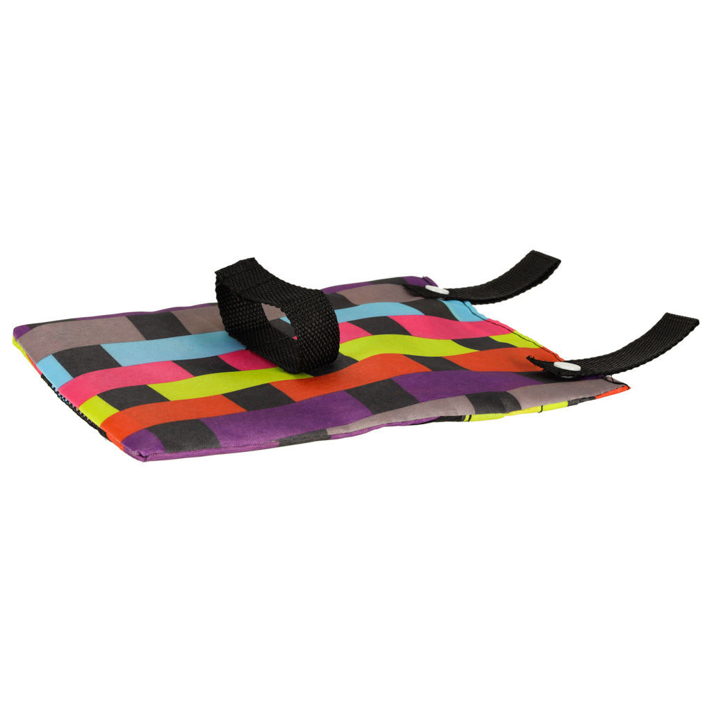 Geantă pentru bicicletă, trotinetă, ghidon, telefon, geantă de bicicletă, în carouri colorate