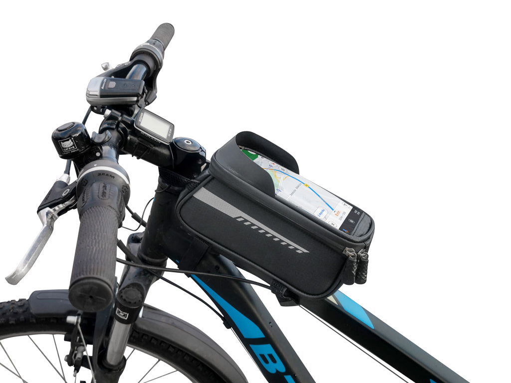 Geantă de bicicletă, coș impermeabil, suport pentru telefon
