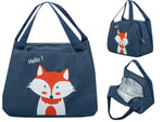 Geantă termică de prânz pentru micul dejun, izolată, Orange Fox