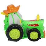 Tractor cu telecomandă RC, sărituri, dans, sunet verde