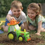 Tractor cu telecomandă RC, sărituri, dans, sunet verde