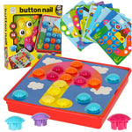 Puzzle educativ Button Mosaic pentru antrenamentul mâinilor, 57 de piese.