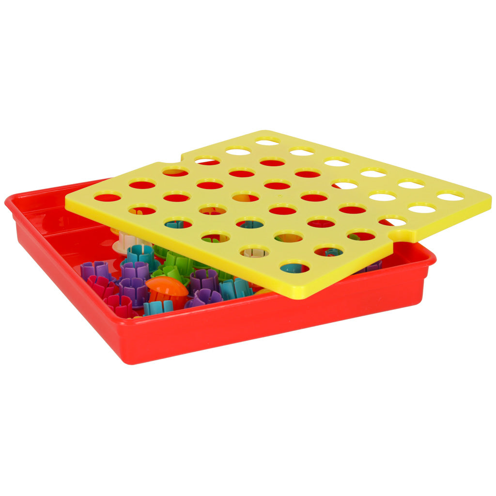 Puzzle educativ Button Mosaic pentru antrenamentul mâinilor, 57 de piese.