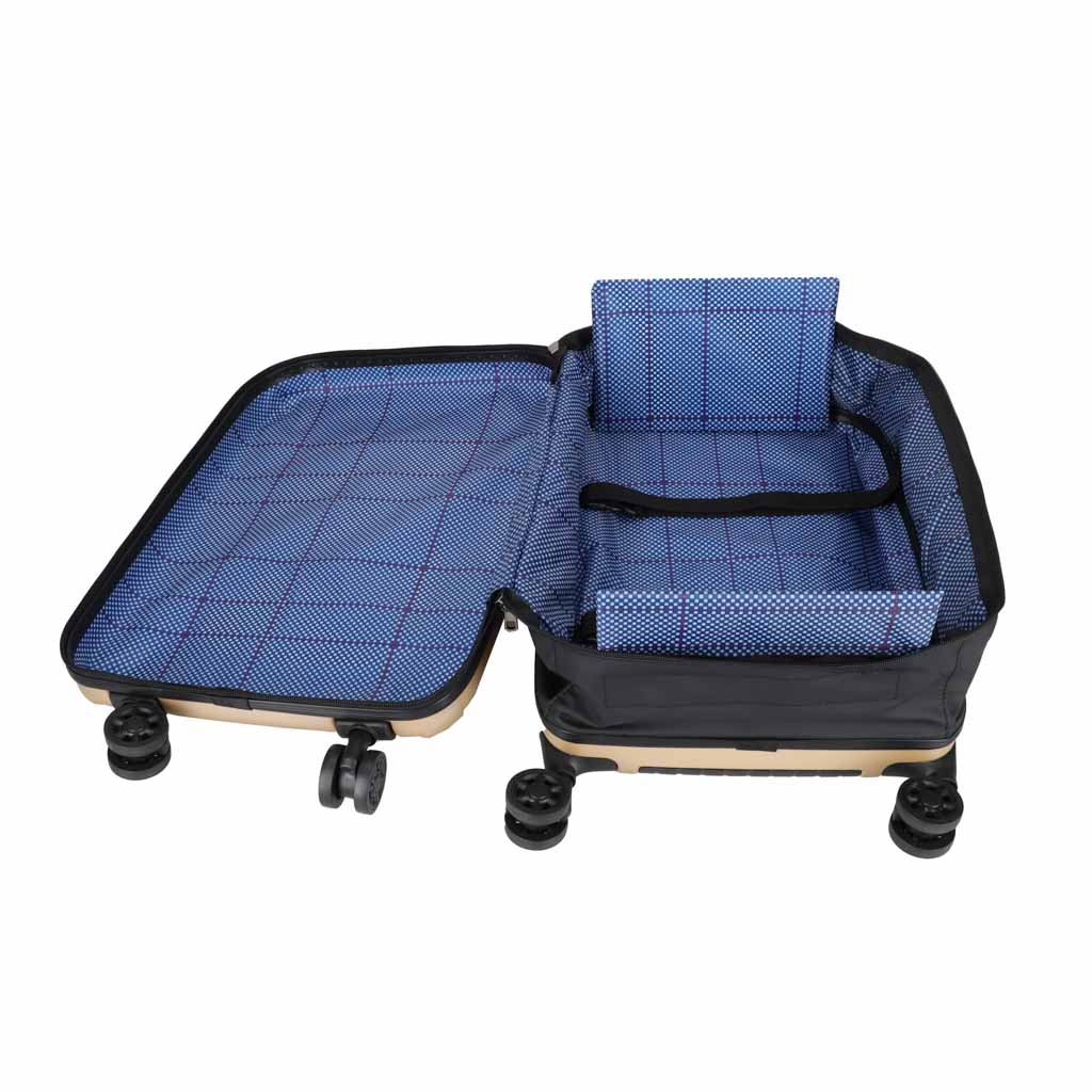 Troler pliabil din ABS, culoarea șampaniei