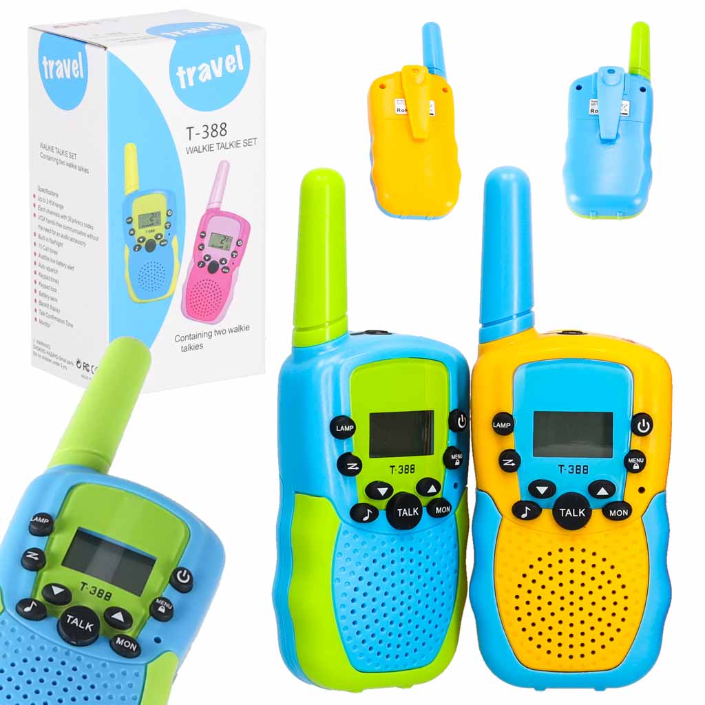 Set de 2 stații walkie-talkie pentru copii