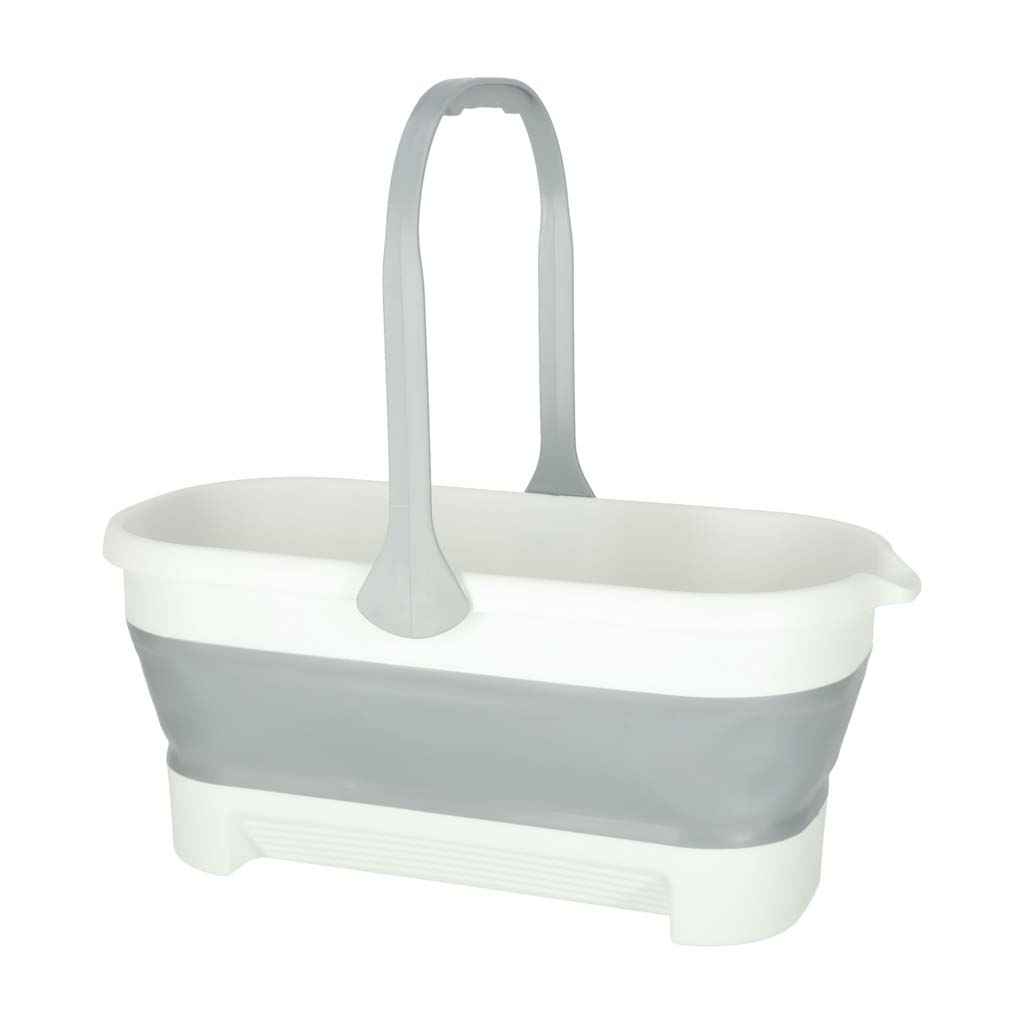 Găleată dreptunghiulară pliabilă pentru mop cu mâner