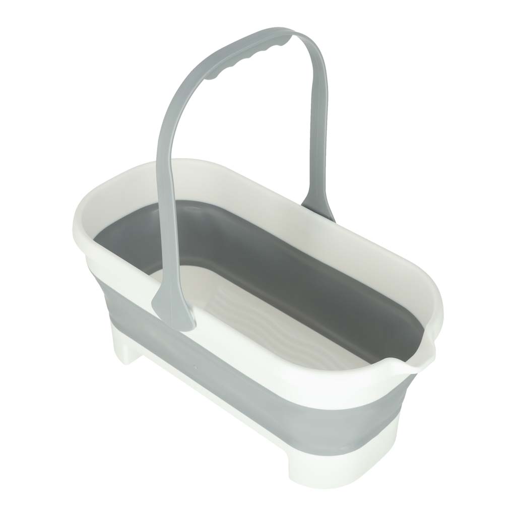 Găleată dreptunghiulară pliabilă pentru mop cu mâner